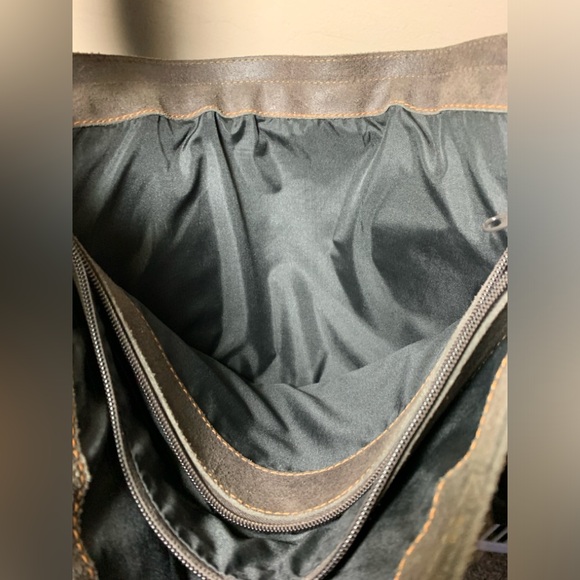 David King Distressed Leather Brown Large Full Flap Messenger Bag - Picture 10 of 10